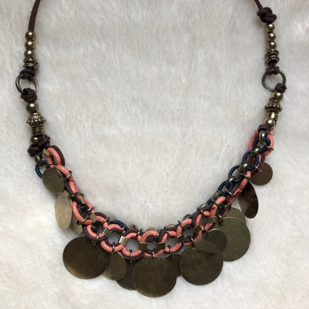 Bohemian Gypsy Gold Coin Necklace